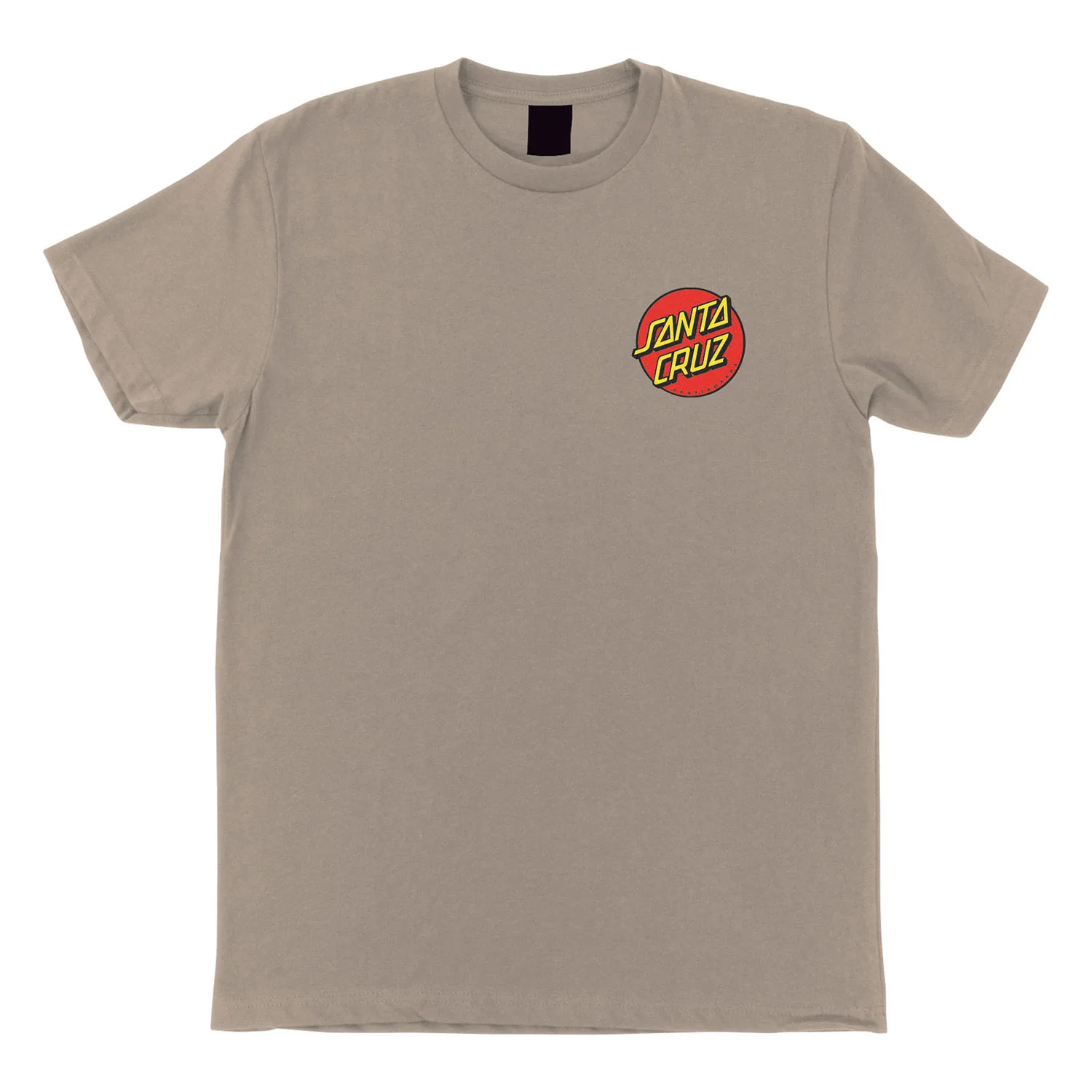 Santa Cruz Skateboards Shirt Classic Dot Chest Warm Grey - Image 2