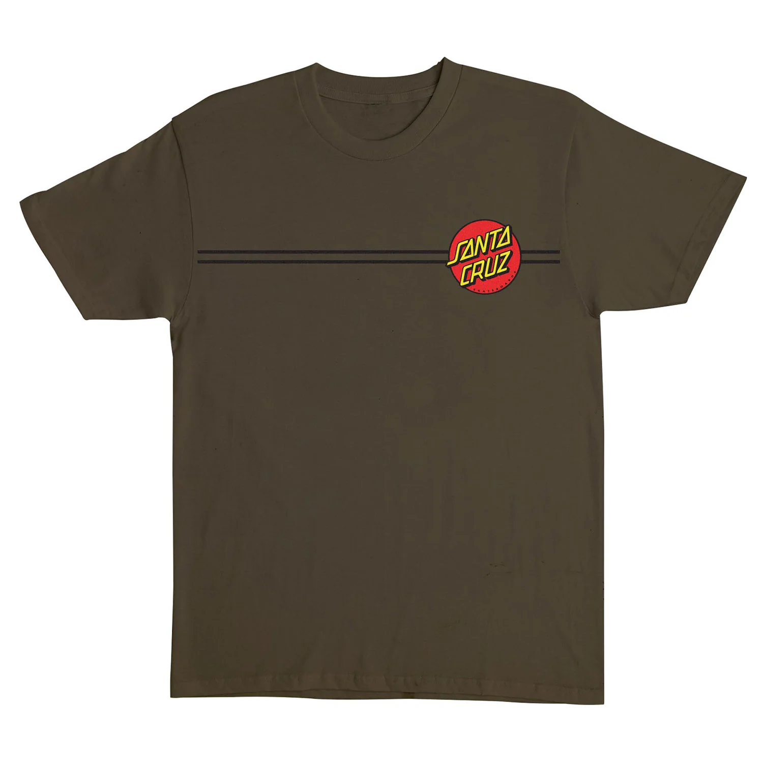 Santa Cruz Skateboards Shirt Classic Dot Olive - Image 2