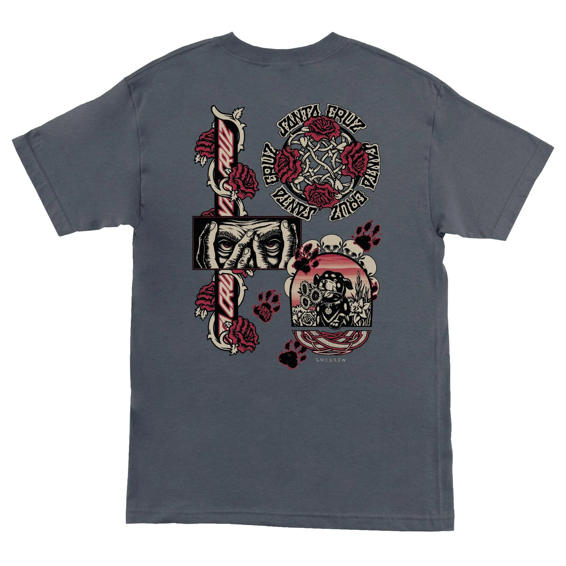 Santa Cruz Skateboards Shirt Dressen Evo Charcoal - Image 2