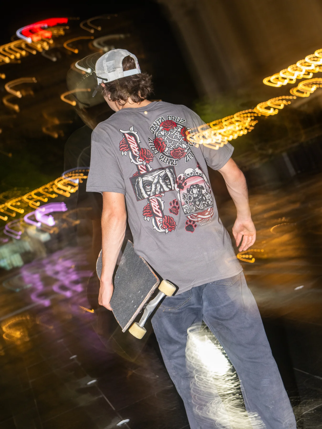 Santa Cruz Skateboards Shirt Dressen Evo Charcoal - Image 3