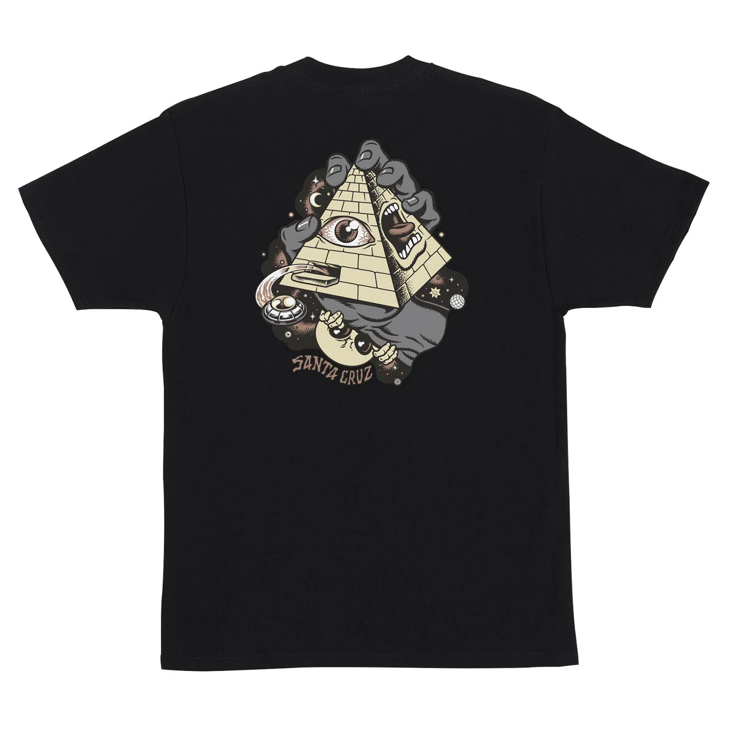 Santa Cruz Skateboards Shirt Knibbs Invasion Hand Black