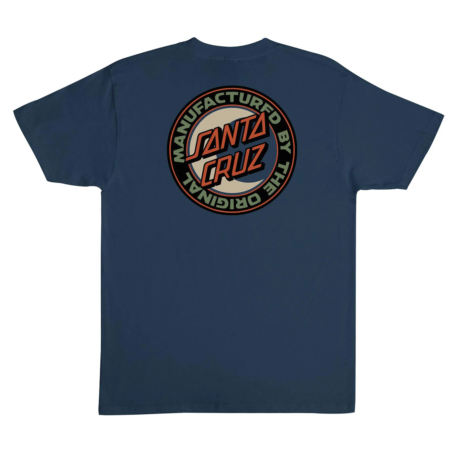 Santa Cruz Skateboards Shirt MFG Moon Dot Blue Dusk