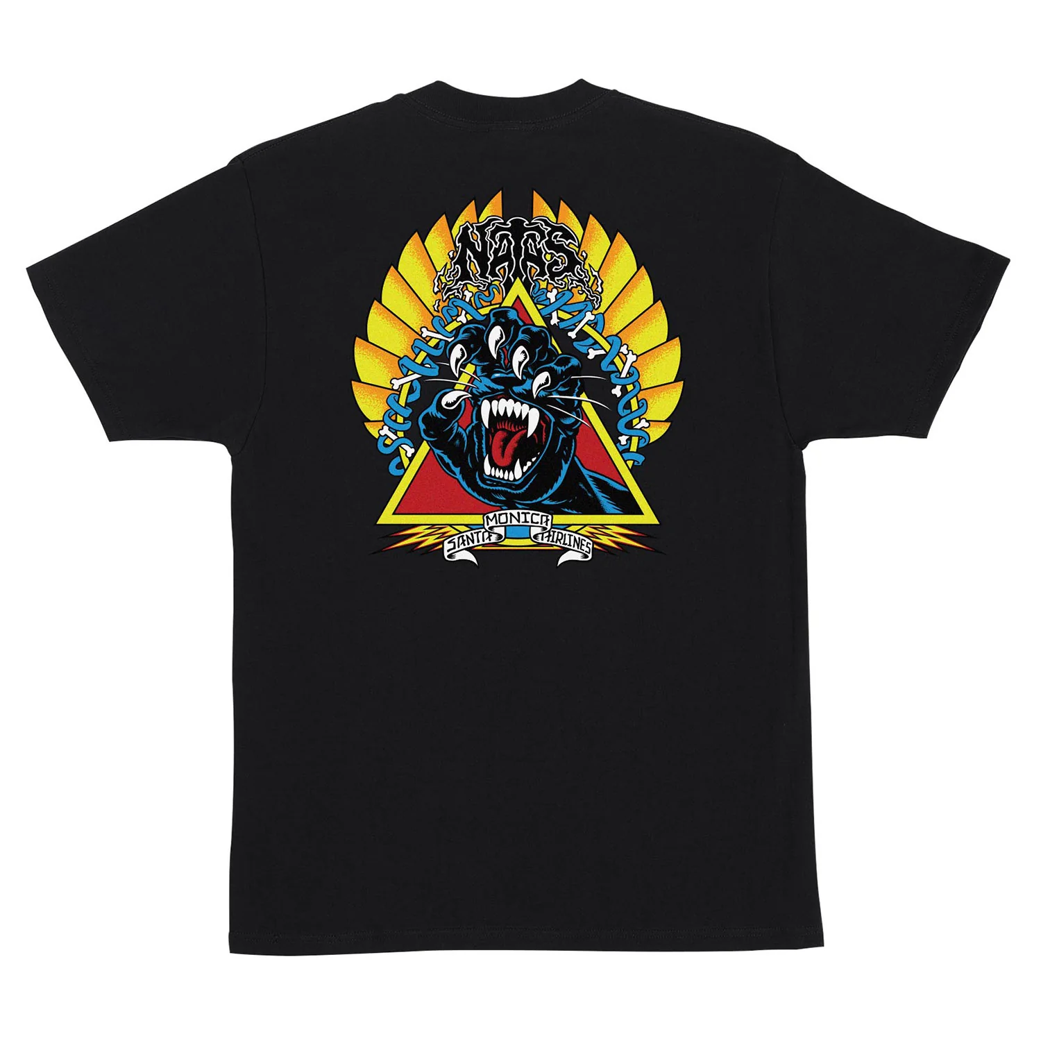 Santa Cruz Skateboards Shirt Natas Screaming Panther Black