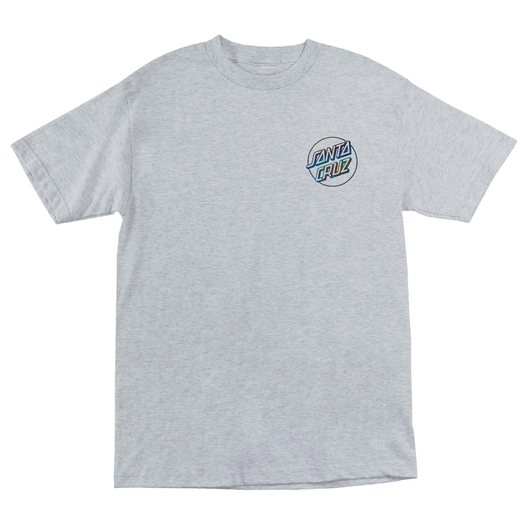 Santa Cruz Skateboards Shirt Opus Dot Sport Grey/Oil Slick Foil