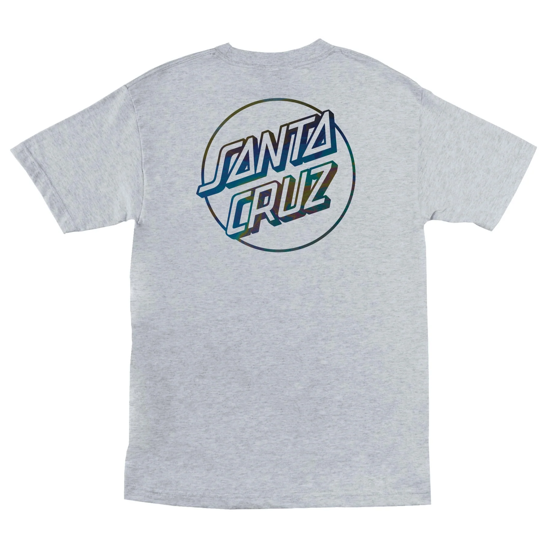 Santa Cruz Skateboards Shirt Opus Dot Sport Grey/Oil Slick Foil - Image 2