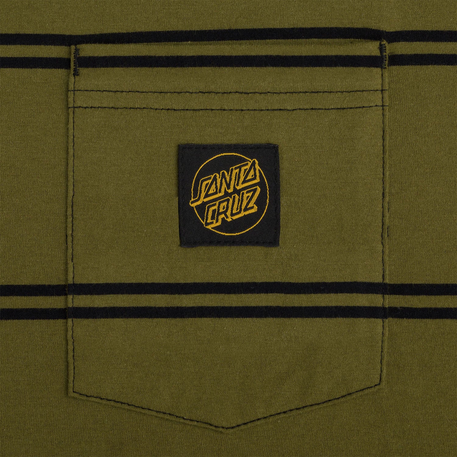 Santa Cruz Skateboards Shirt Saga OD Green - Image 3
