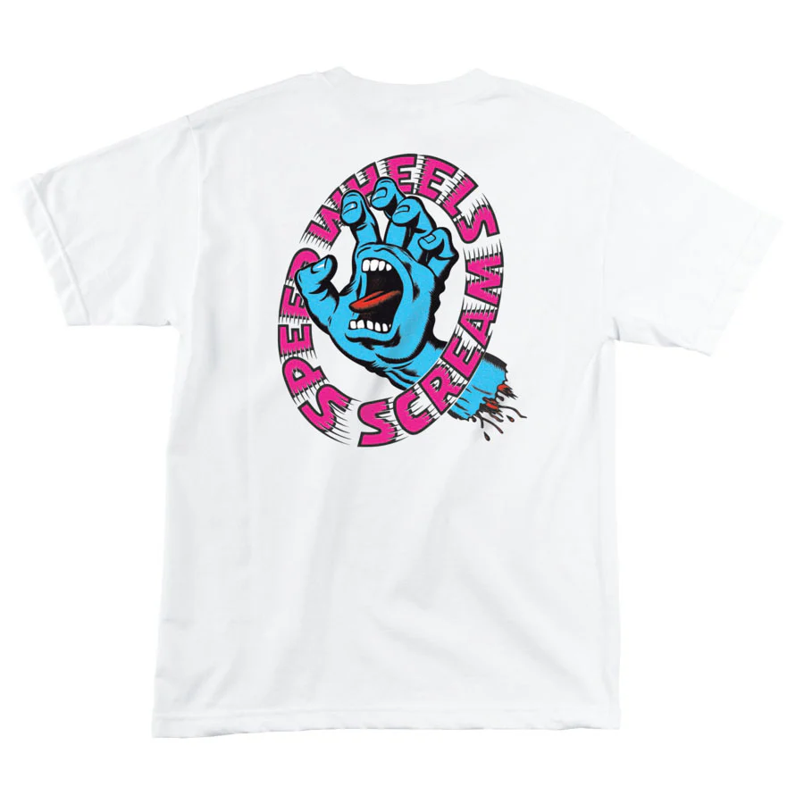 Santa Cruz Skateboards Shirt Screaming Hand Scream White - Image 2