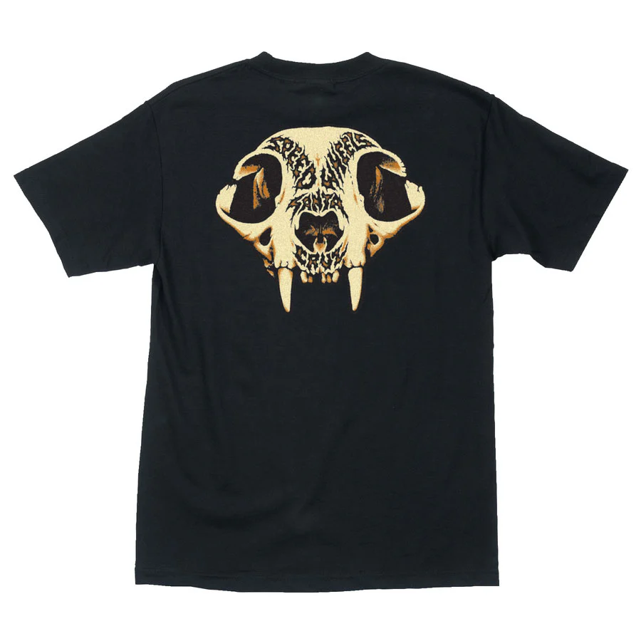Santa Cruz Skateboards Shirt Speed Wheels Skull Black - Image 2