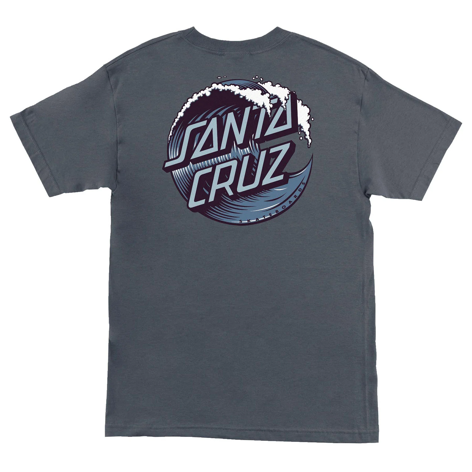 Santa Cruz Skateboards Shirt Wave Dot Charcoal/Chilled
