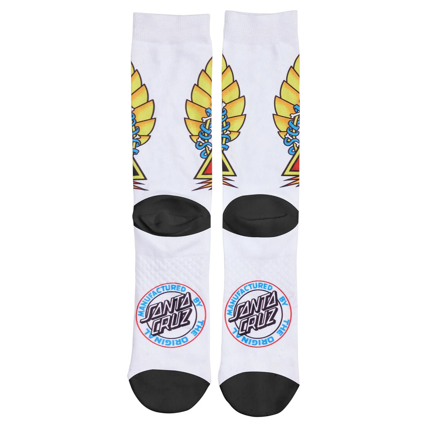 Santa Cruz Skateboards Socks Natas Screaming Panther Dress White - Image 3