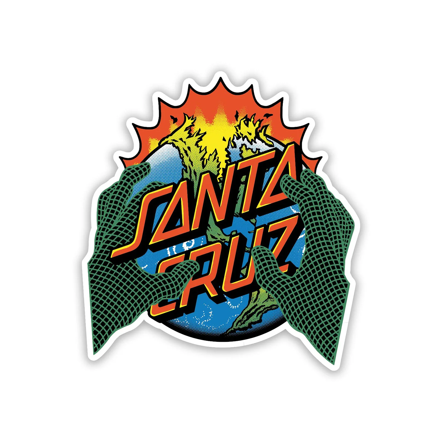 Santa Cruz Skateboards Sticker Kendall End Of The Dot Vinyl 3.5"