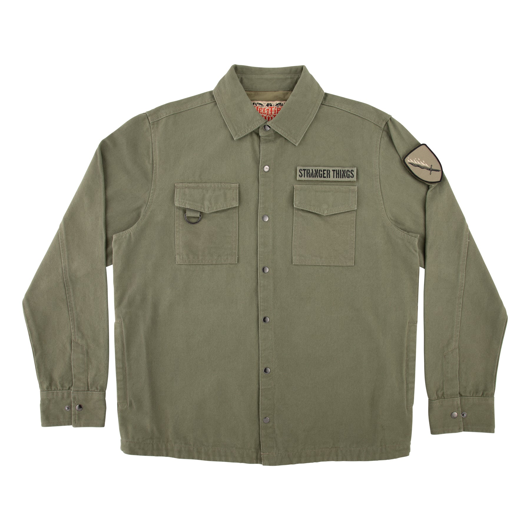 Santa Cruz x Stranger Things Coat Crawl Utility Jacket Army - Image 2