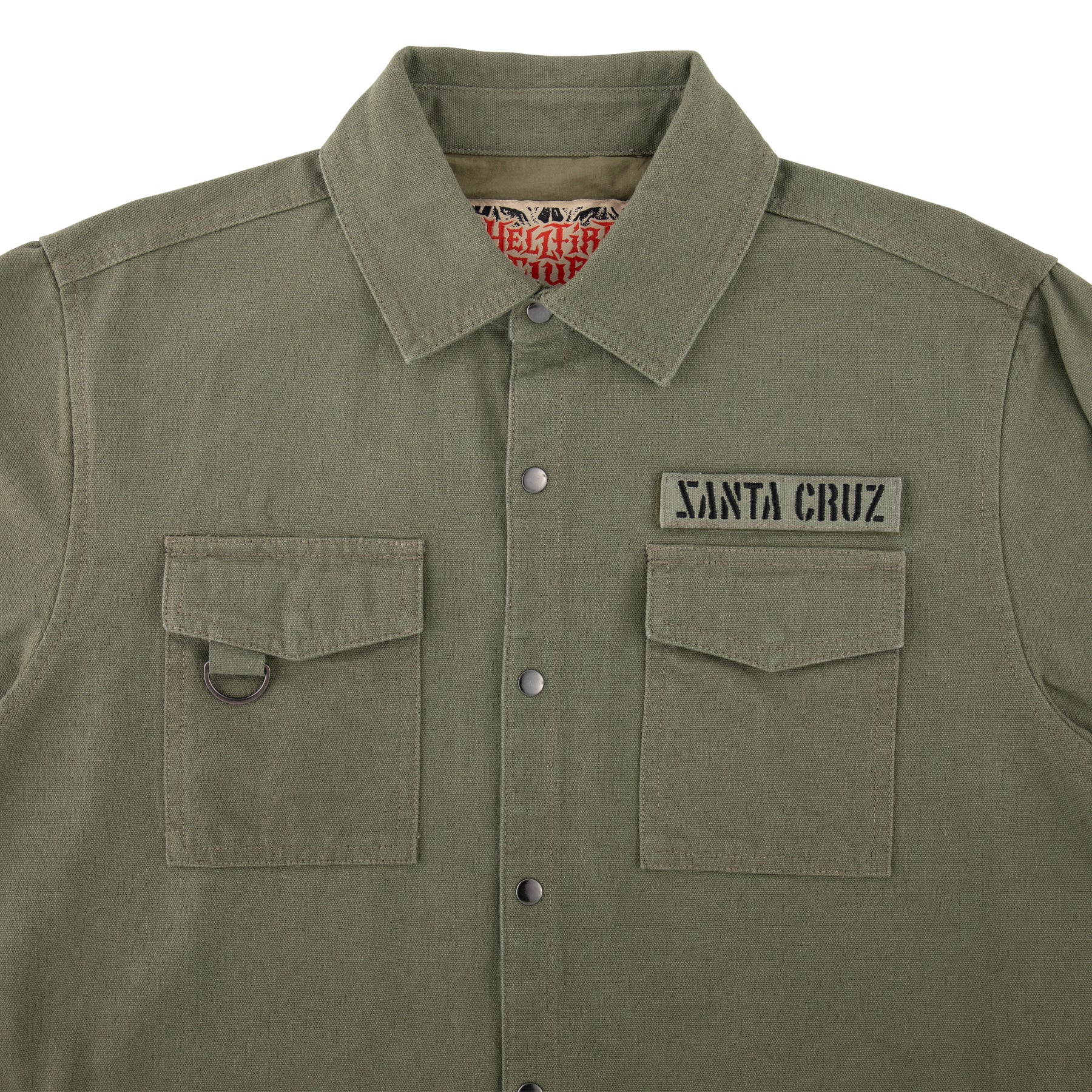 Santa Cruz x Stranger Things Coat Crawl Utility Jacket Army - Image 4
