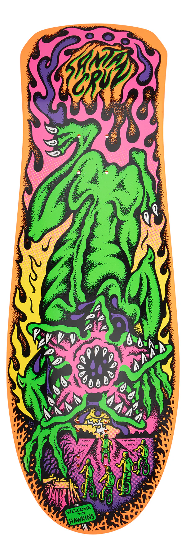 Santa Cruz x Stranger Things Skateboard Deck Salba Demogorgon 10.3" x 31.1" - Image 2