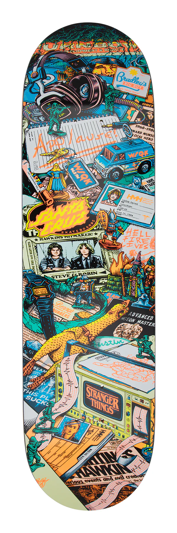 Santa Cruz x Stranger Things Skateboard Deck Season 5 8.5" x 32.2" Exclusive - Image 2
