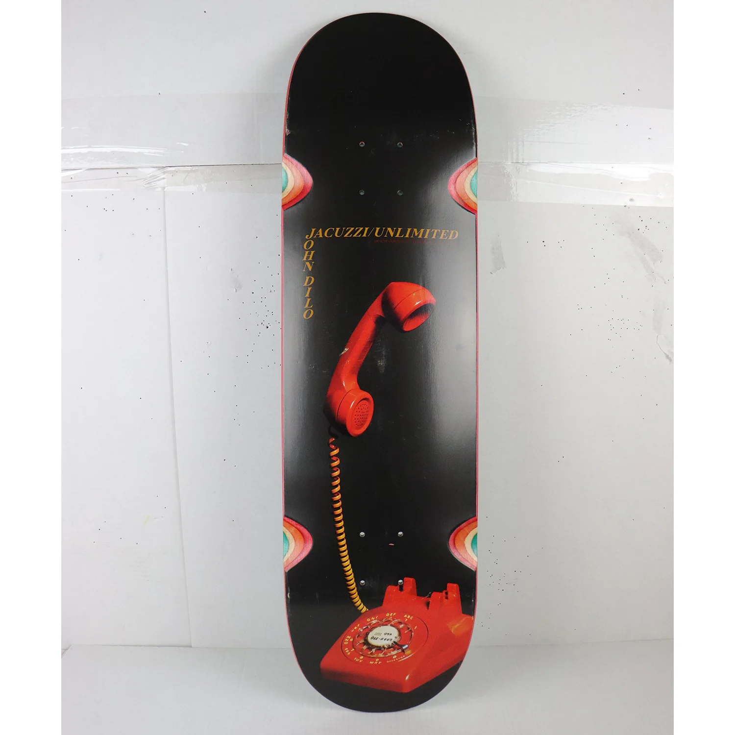 Scratched Jacuzzi Skateboard Deck Dilo On Hold 8.5" x 32.3"