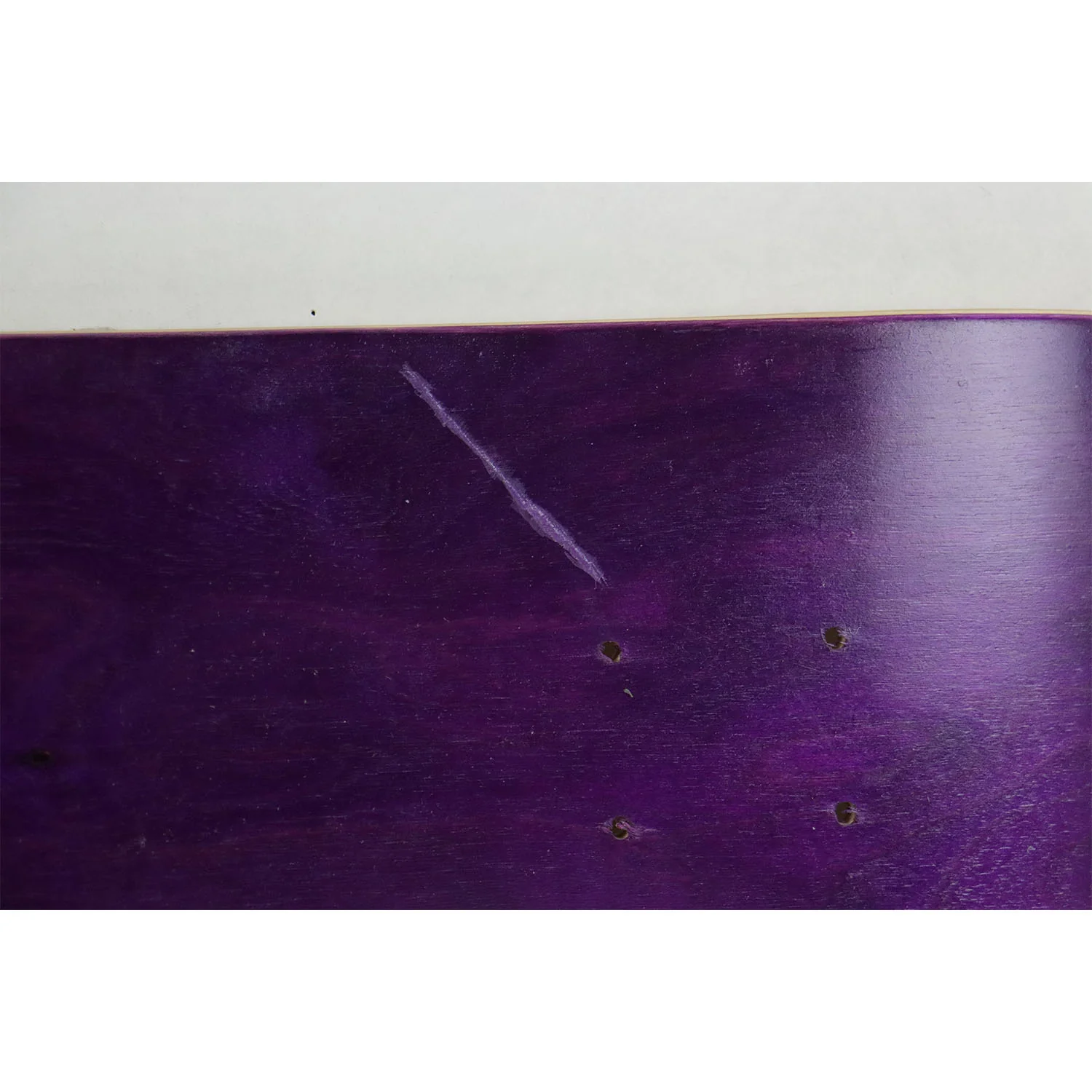 Scratched Moose Blank Skateboard Deck Stain Purple 7.75" - Image 3