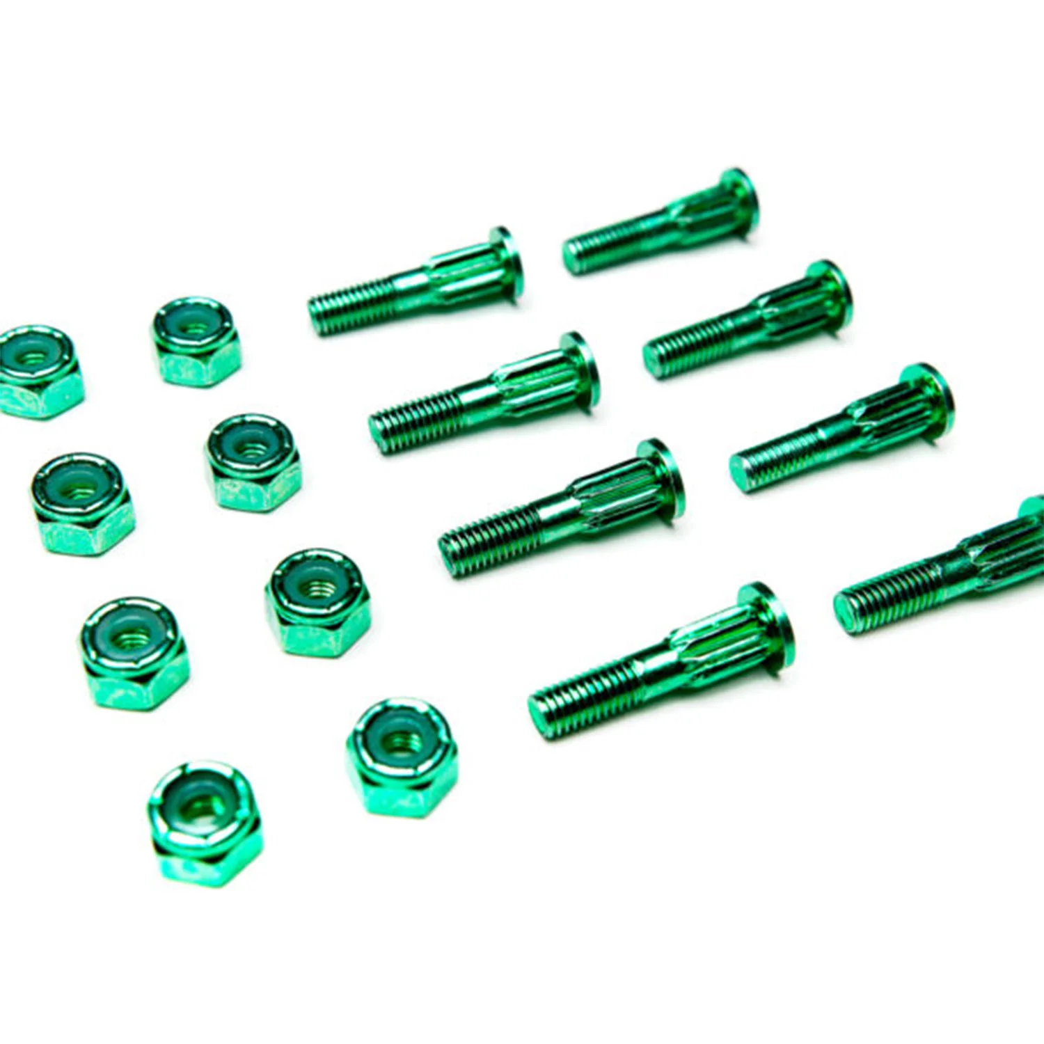 Screw City Skateboard Mounting Hardware 1" - Alien Green - Image 2