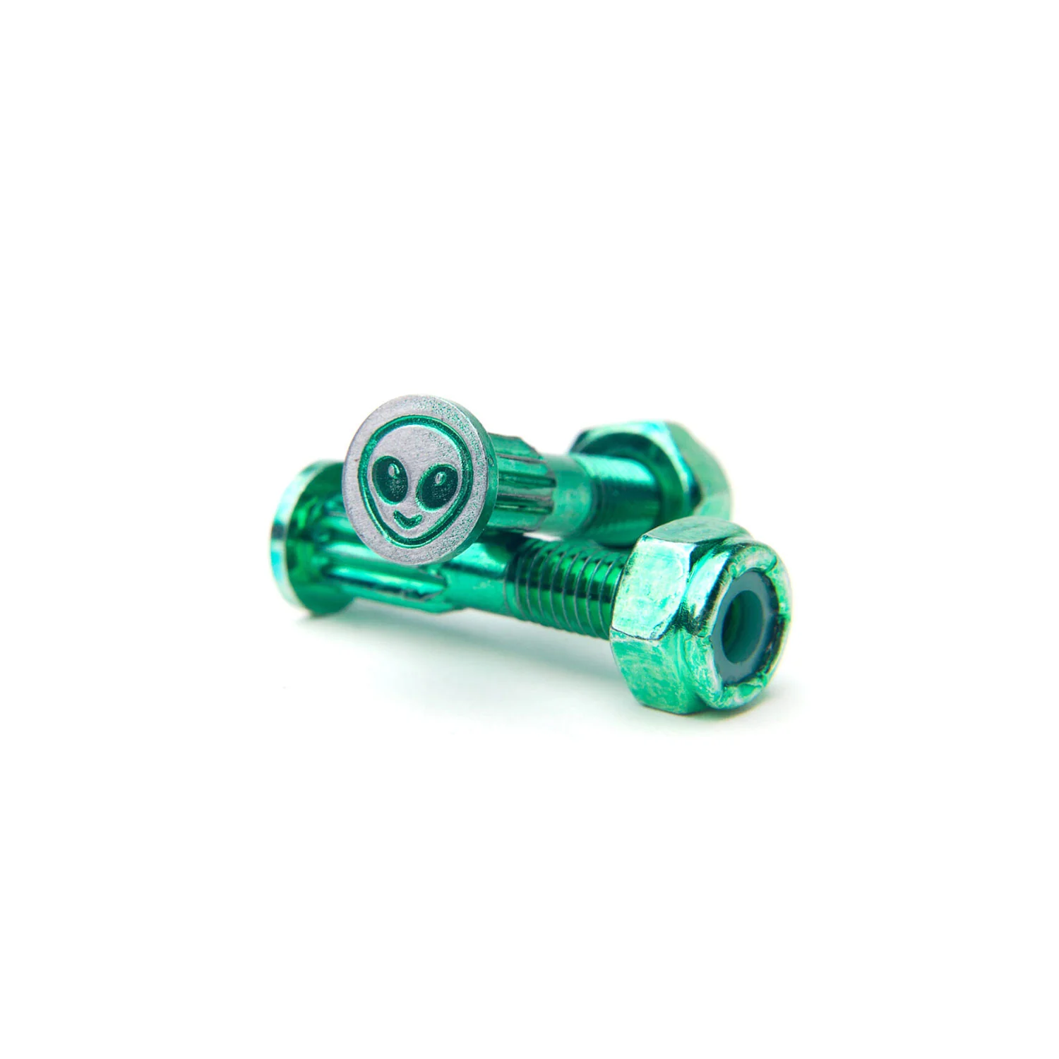 Screw City Skateboard Mounting Hardware 1" - Alien Green - Image 3