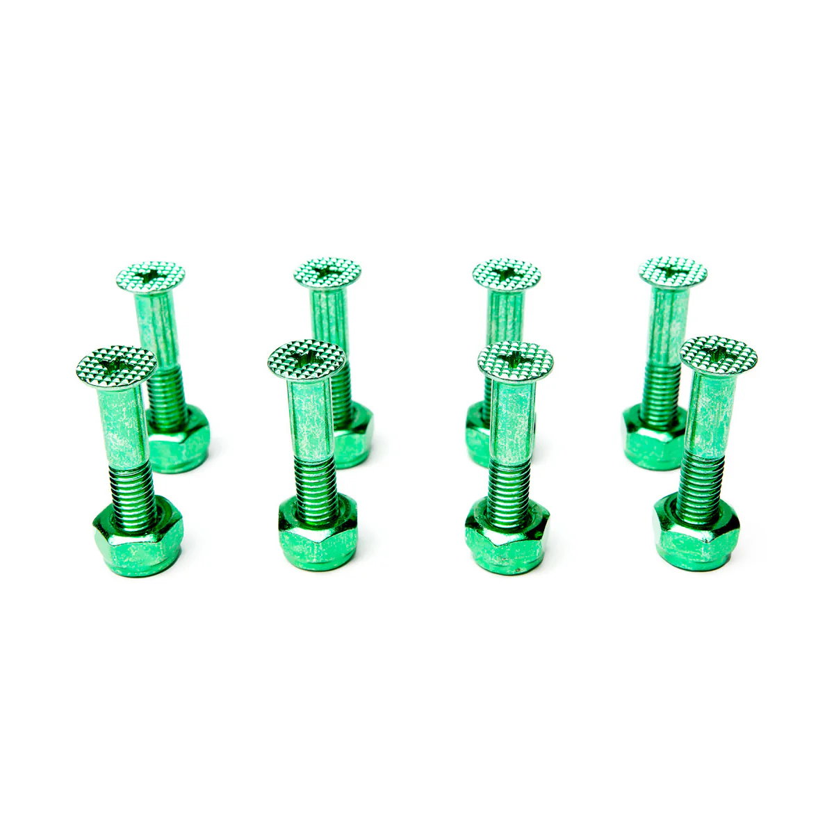 Screw City Skateboard Mounting Hardware 1" Phillips Gems - Emerald