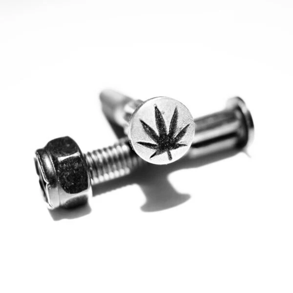 Screw City Skateboard Mounting Hardware 1" - Sweet Leaf - Image 3
