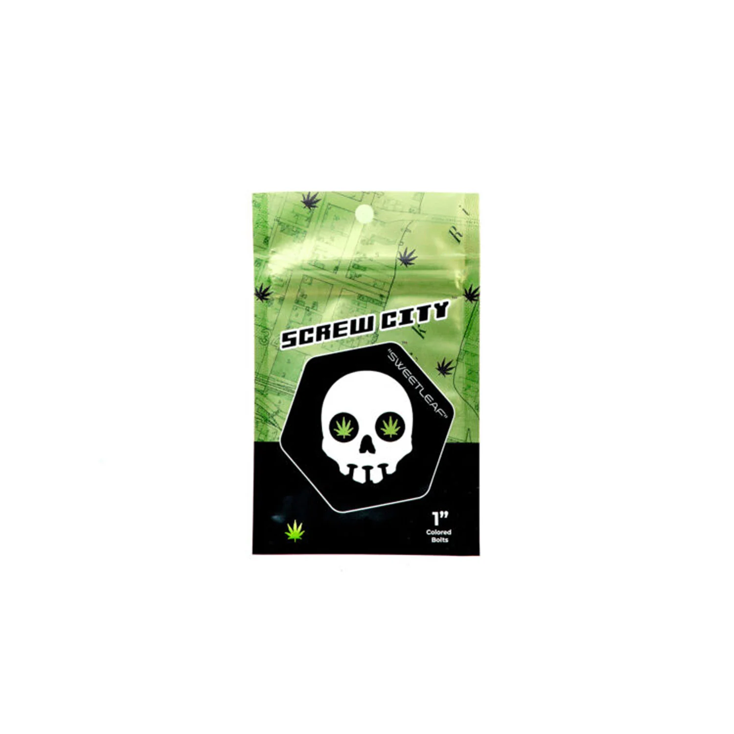 Screw City Skateboard Mounting Hardware 1" - Sweet Leaf Green - Image 5