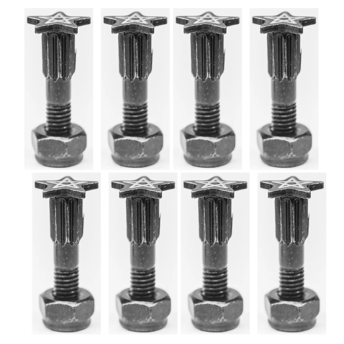 Screw City Skateboard Mounting Hardware 7/8" - Beast Black