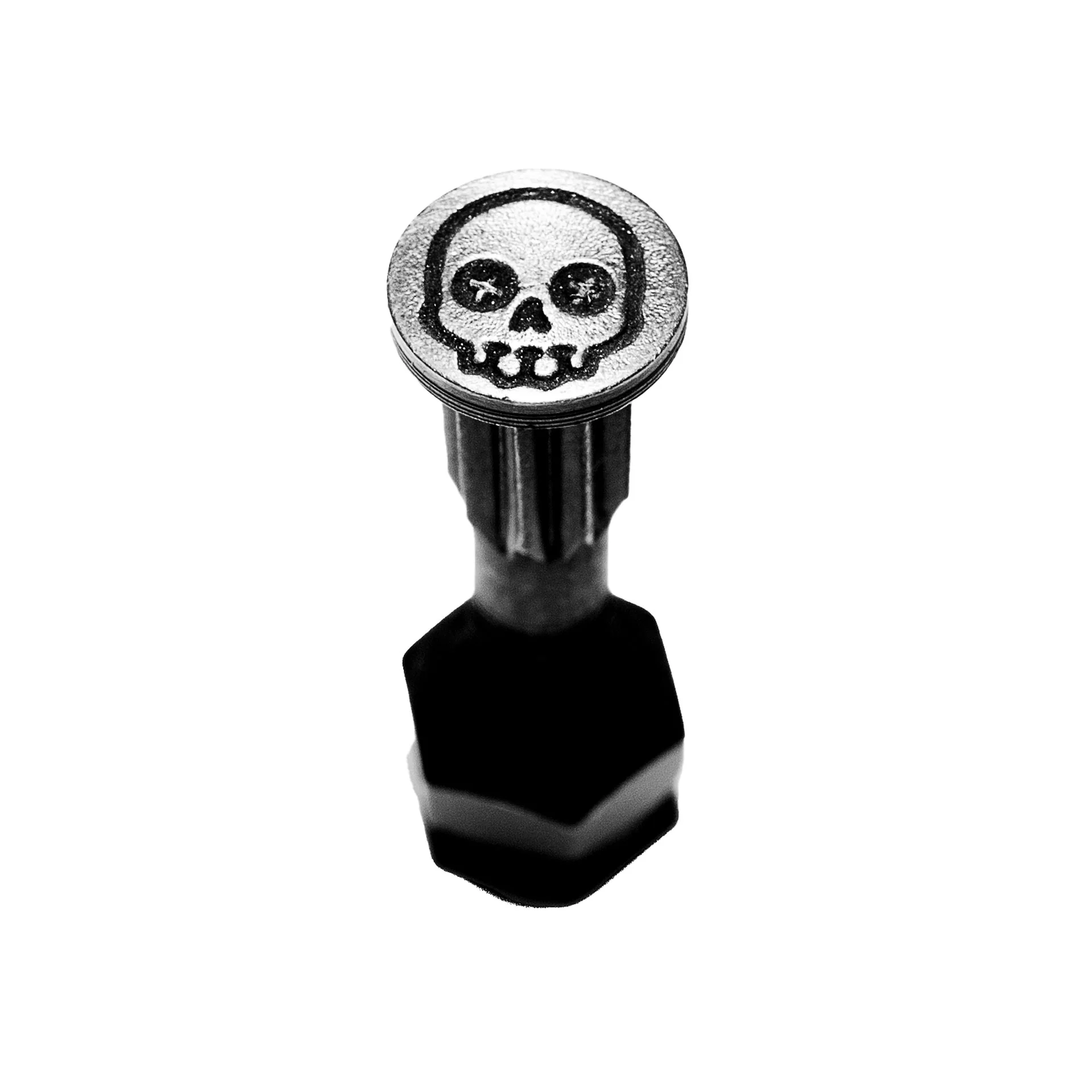 Screw City Skateboard Mounting Hardware 7/8" - Skull Black - Image 2