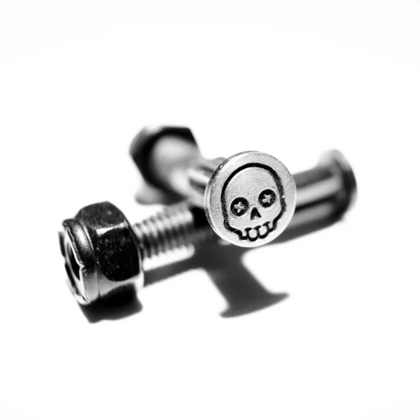 Screw City Skateboard Mounting Hardware 7/8" - Skull Black - Image 3