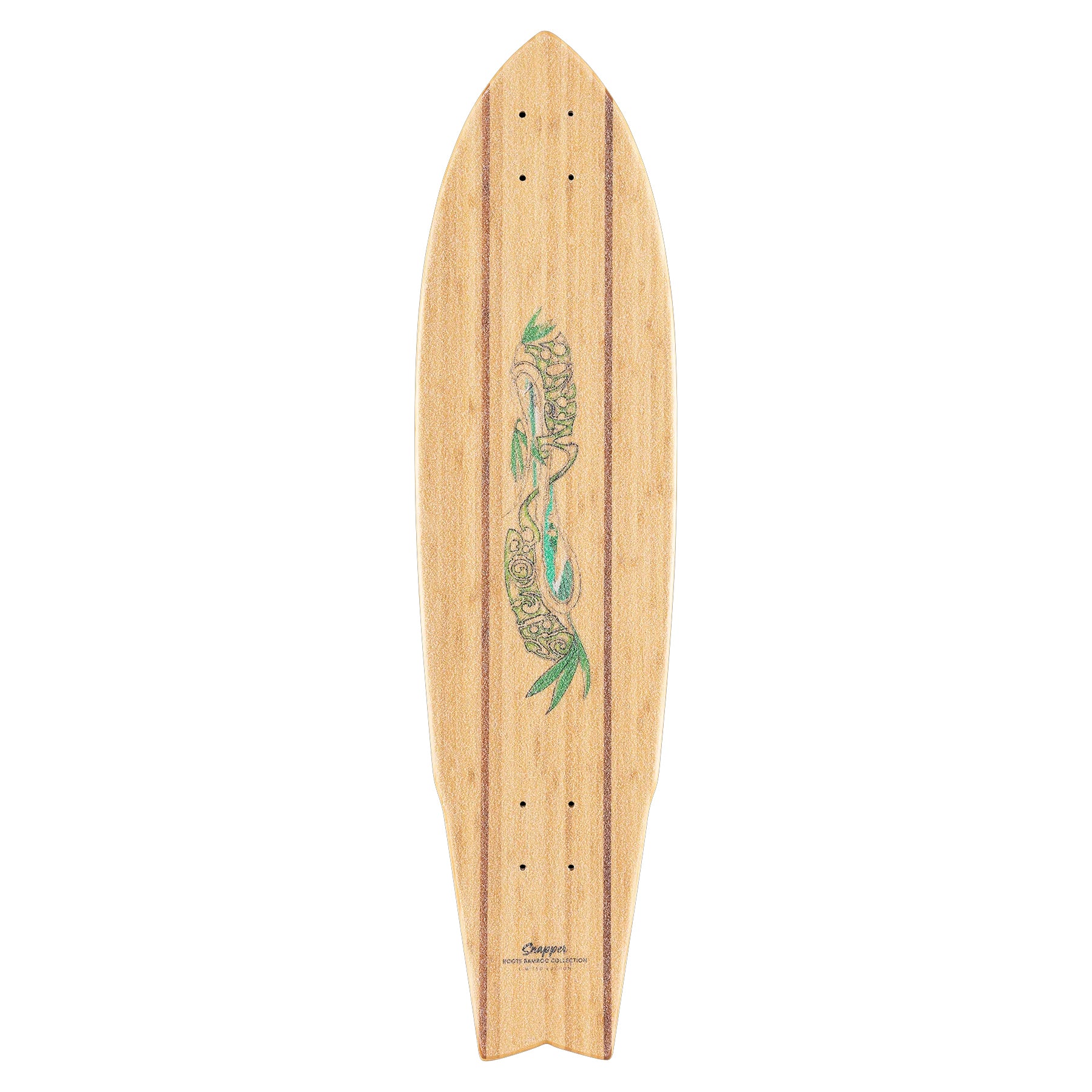 Sector 9 Longboard Bamboo Snapper 8.75" x 34" Cruiser Deck - Image 3