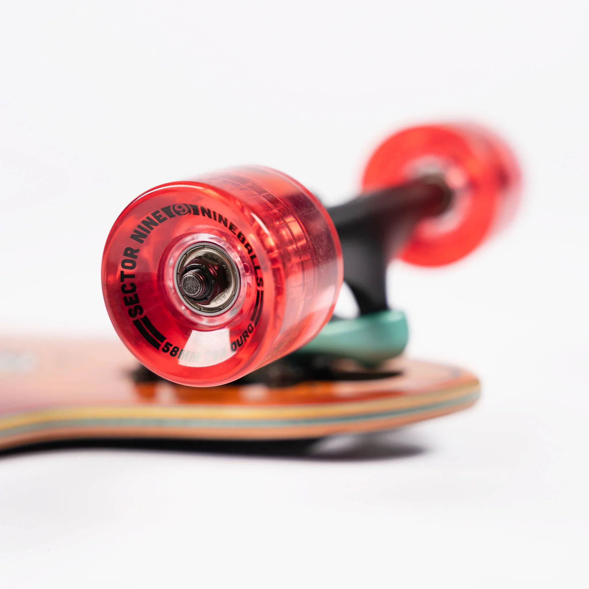 Sector 9 Longboard Complete 9ER Mini Fractal Orange 8.75" x 34" - Image 4