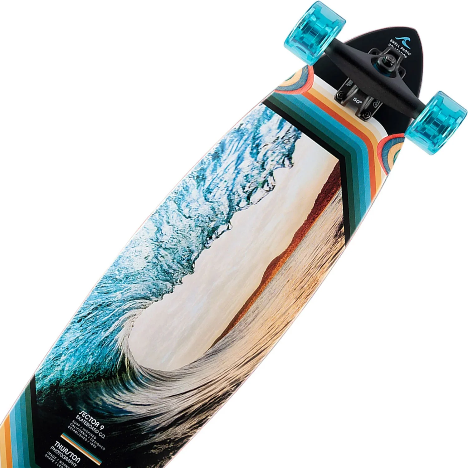 Sector 9 Longboard Complete Ledger Launch  9.25" x 40" - Image 2