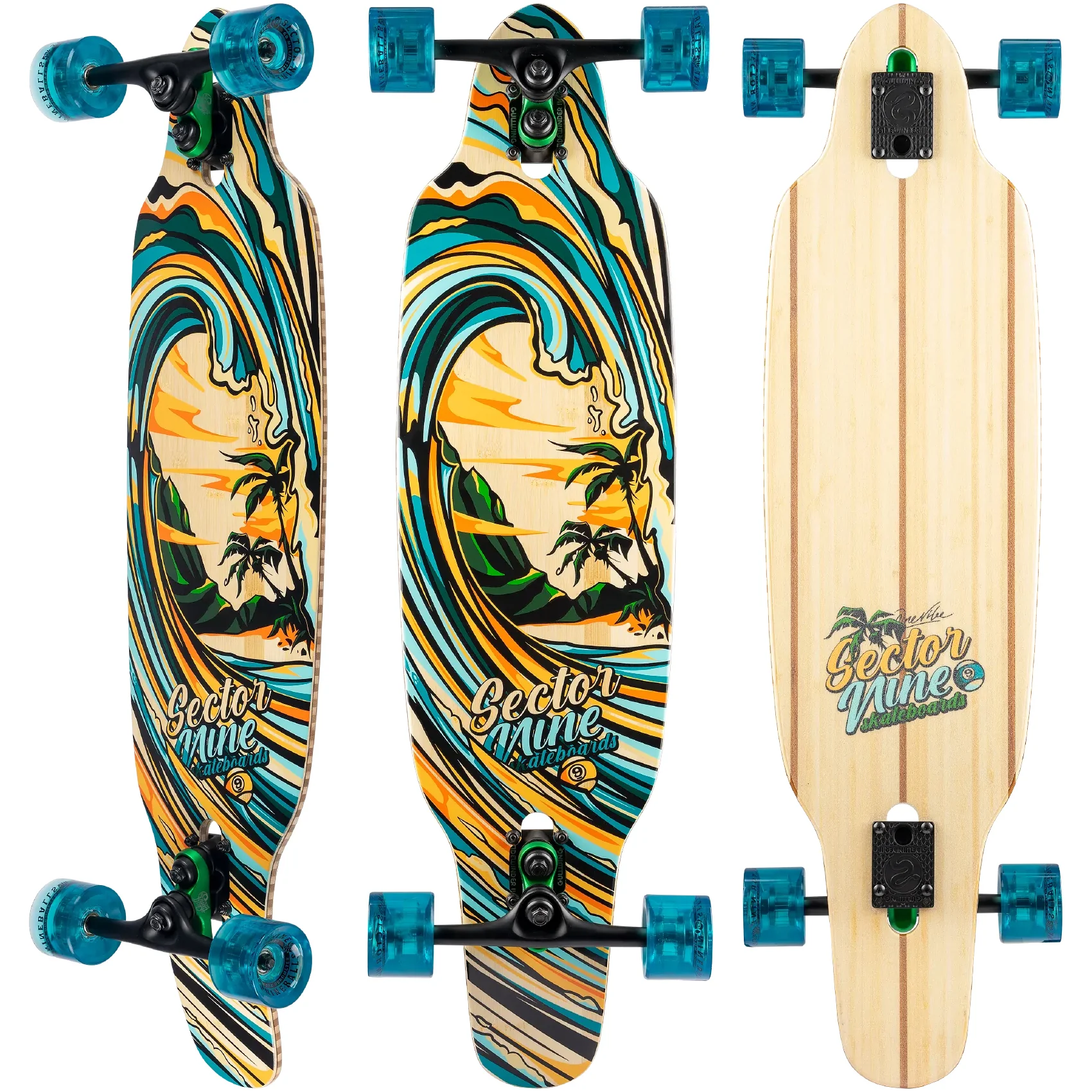 Sector 9 Longboard Complete Striker Canopy 9.5" x 36.5" Drop Through