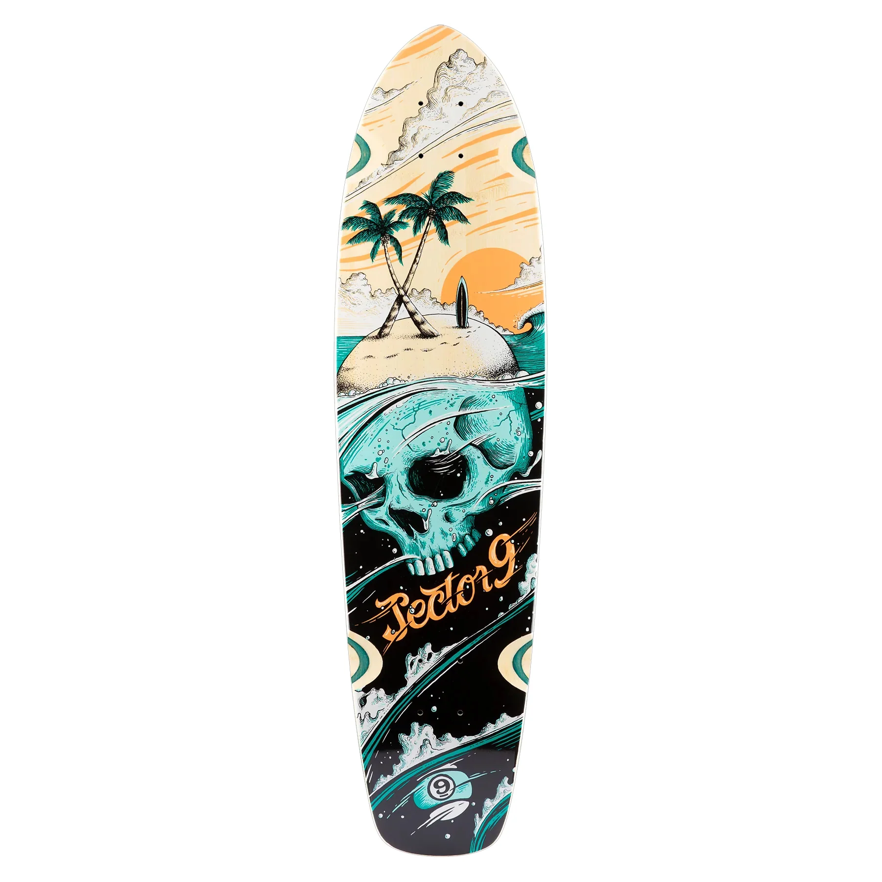 Sector 9 Longboard Cruiser Stranded Strand Bamboo/Maple Arbor Wheels Package - Image 2