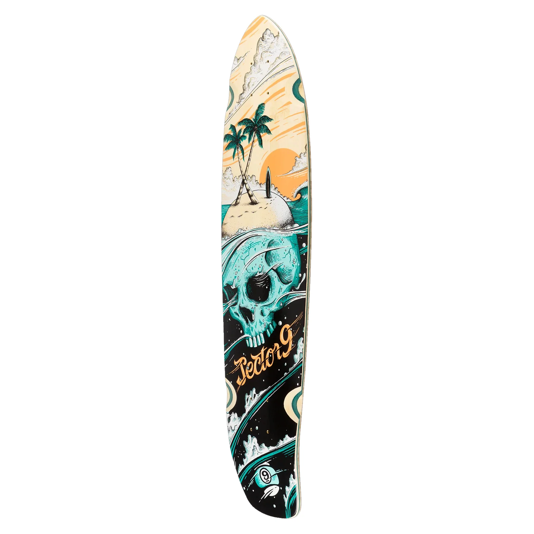 Sector 9 Longboard Cruiser Stranded Strand Bamboo/Maple Arbor Wheels Package - Image 3