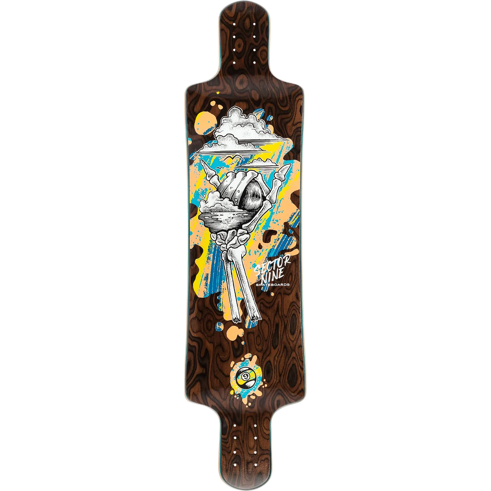 Sector 9 Longboard Deck Fault Line Curl 9.75" x 39.5" Drop Down