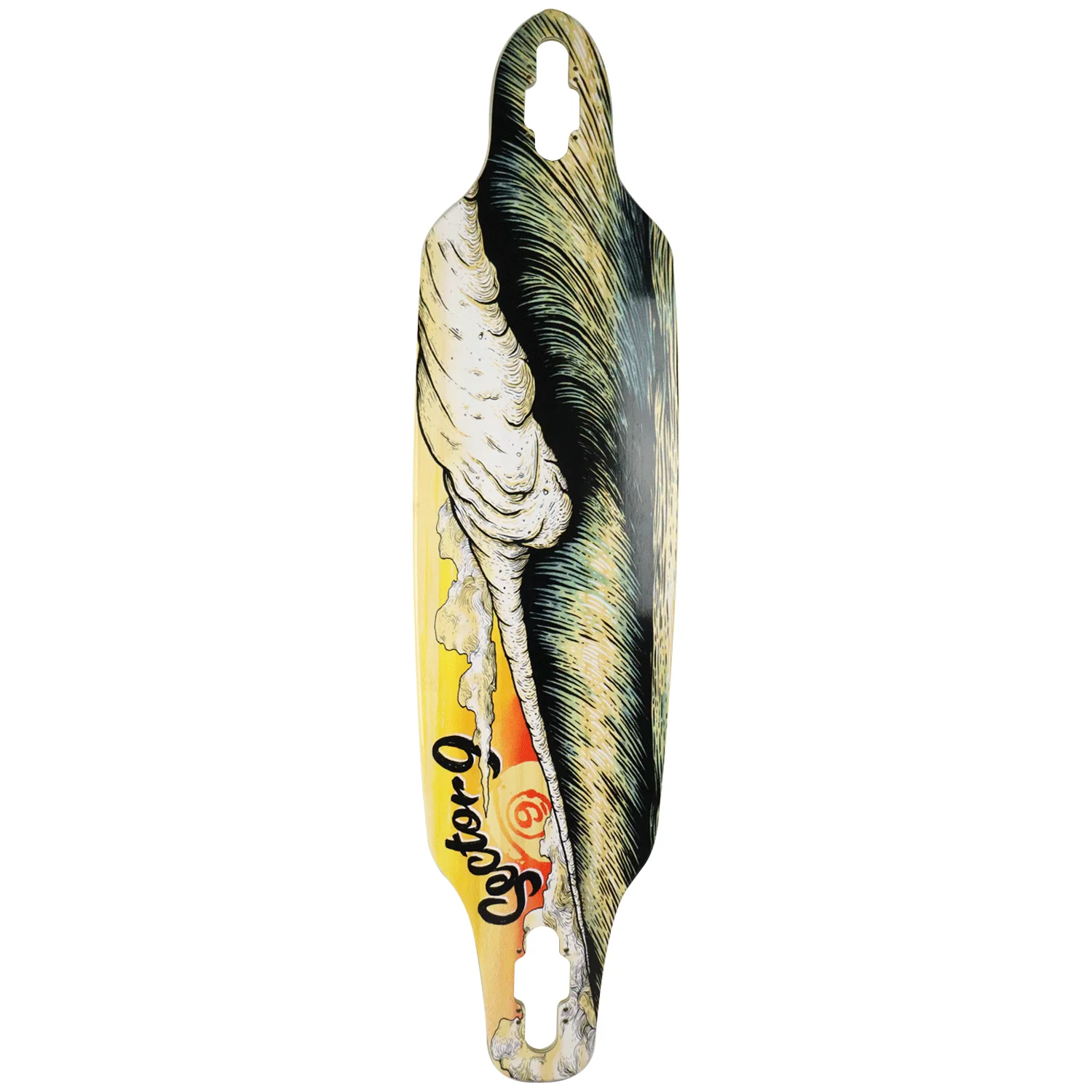 Sector 9 Longboard Deck Macking Lookout Drop Through 9.25" x 37.5" Paris / Arbor - Image 2