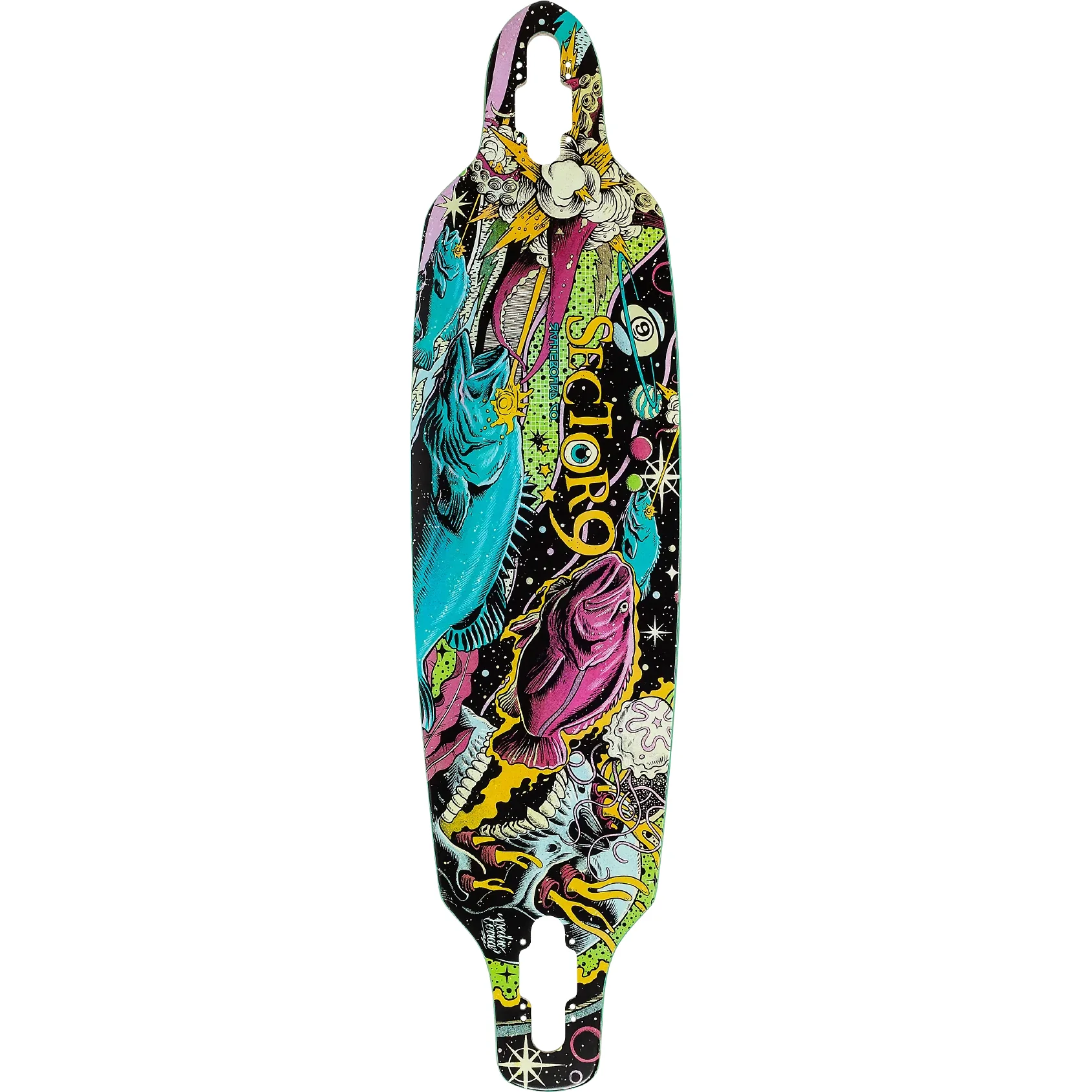 Sector 9 Longboard Fractal Battle 9.0" x 36" Drop Through with Complete Parts Package - Image 2
