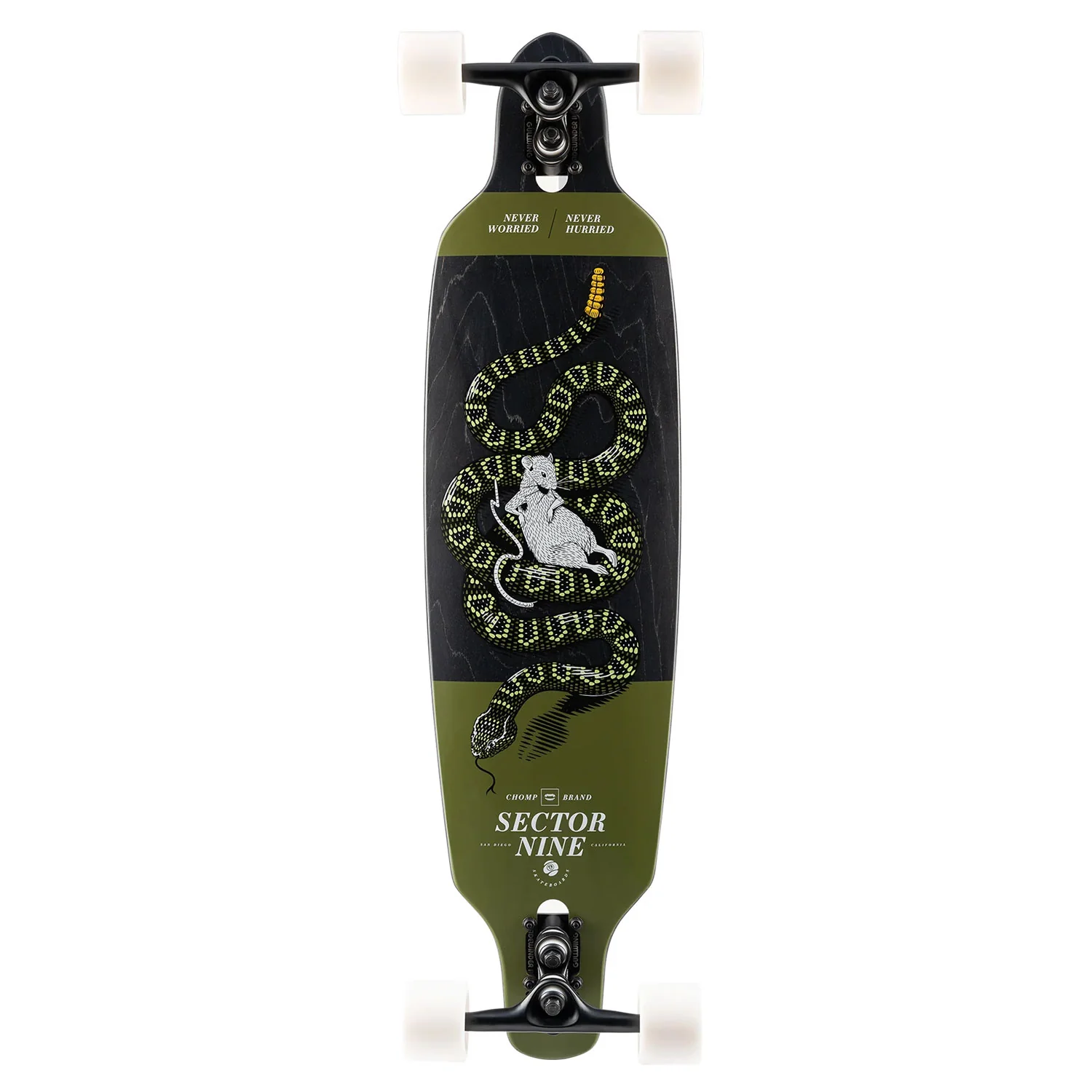 Sector 9 Longboard Fractal Rattler Drop Through 9" x 36" - Image 2