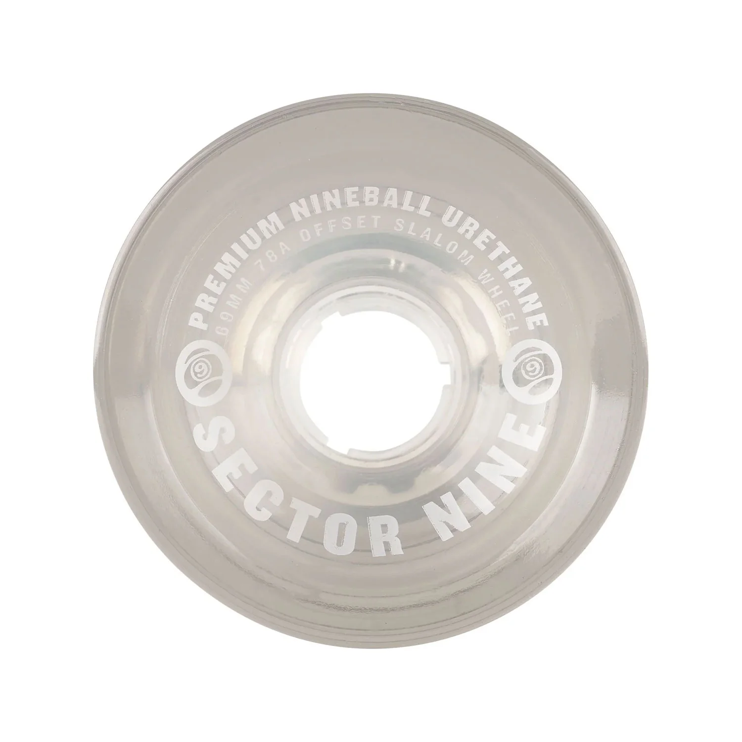 Sector 9 Longboard Offset Slalom Wheels Nineballs Smoke 69mm 78A - Image 2