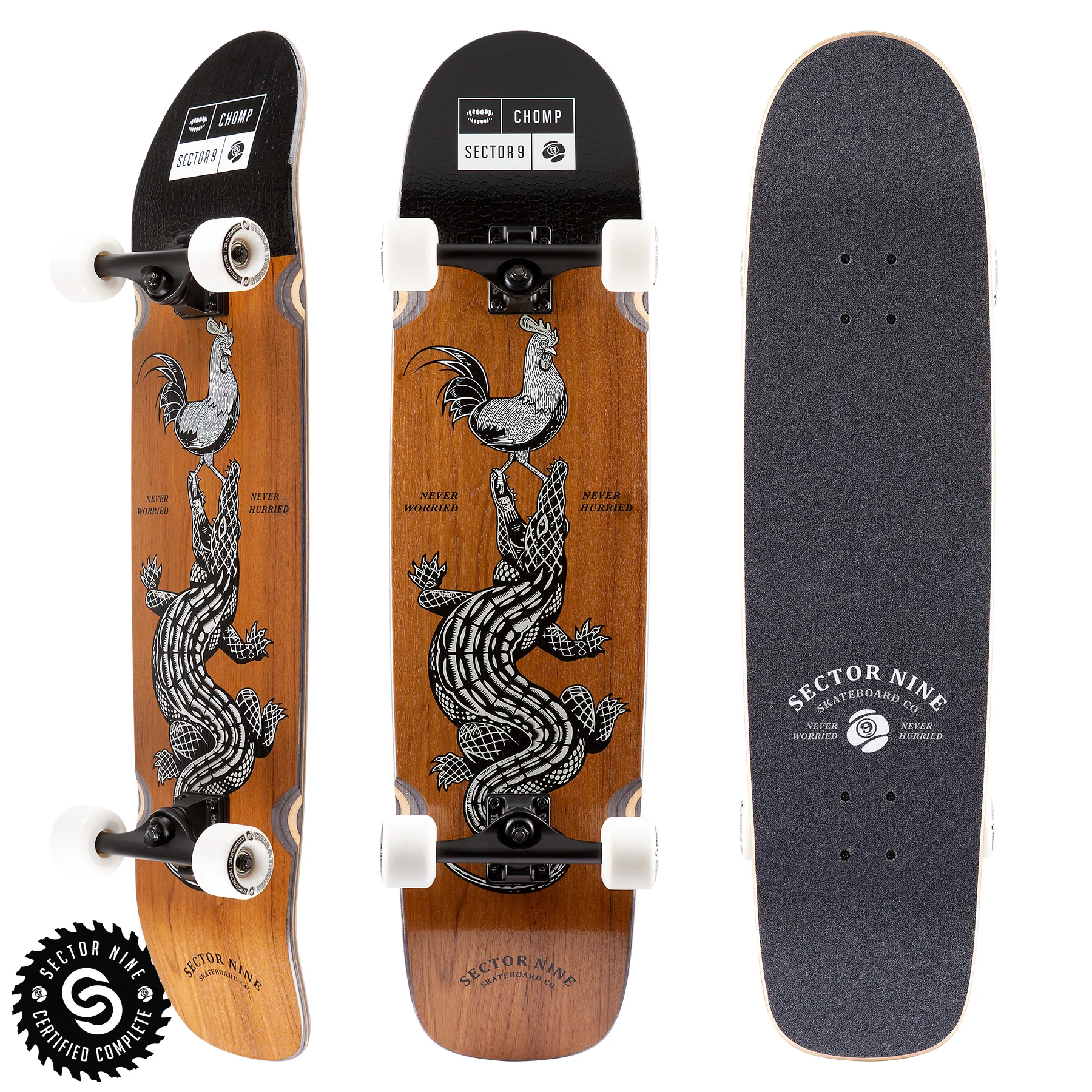 Sector 9 Longboard Rooster Sweeper Double Kick 9" x 36"