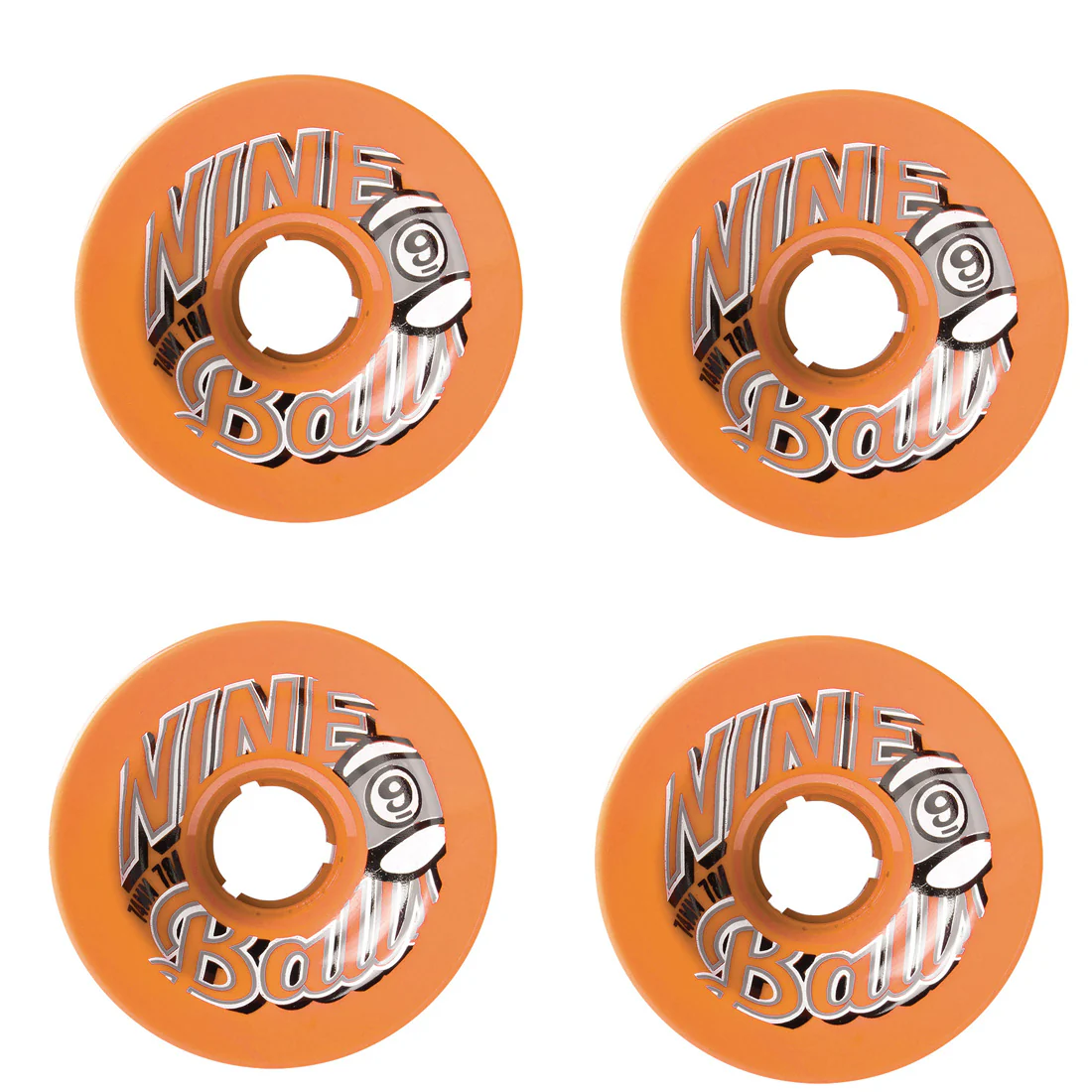 Sector 9 Longboard Wheels 74mm Nineballs 78A Orange