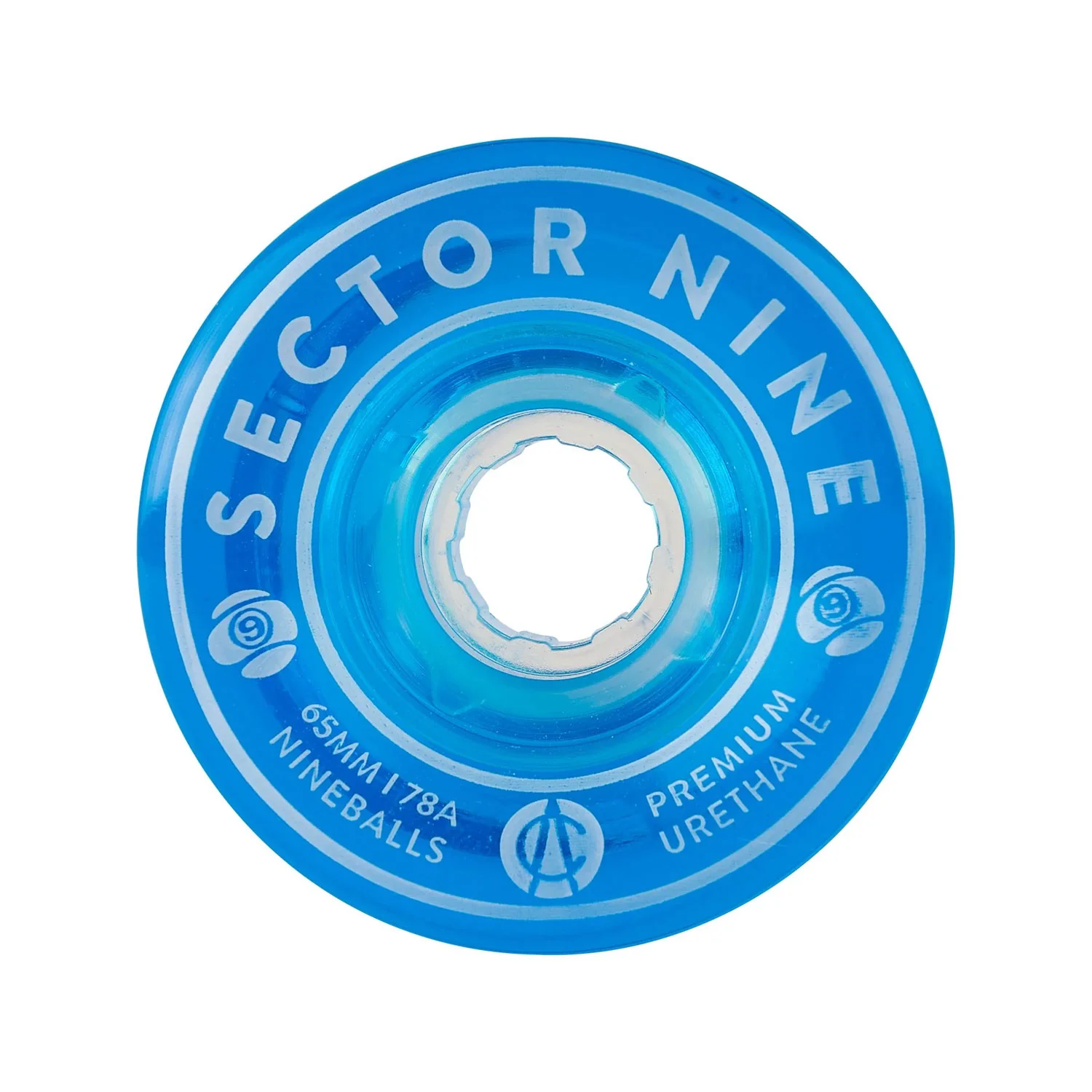 Sector 9 Longboard Wheels Nineballs Blue 65mm 78A - Image 2