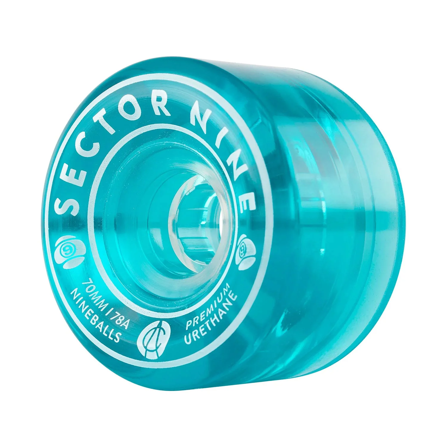 Sector 9 Longboard Wheels Nineballs Blue 70mm 78A - Image 3