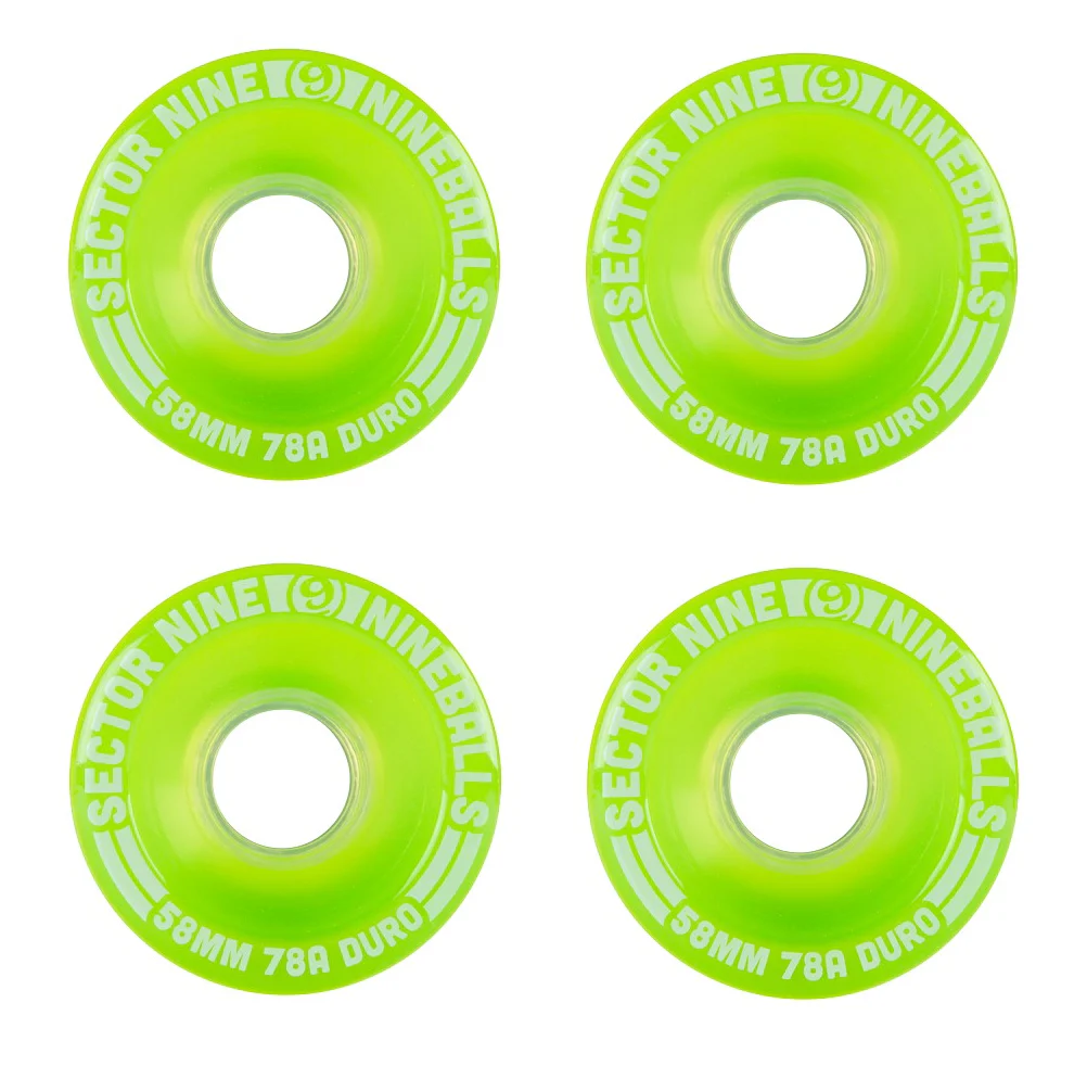 Sector 9 Longboard Wheels Nineballs Green 58mm 78A
