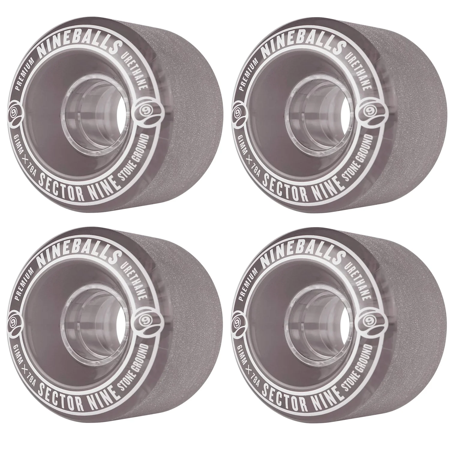 Sector 9 Longboard Wheels Nineballs Smoke 61mm 78A