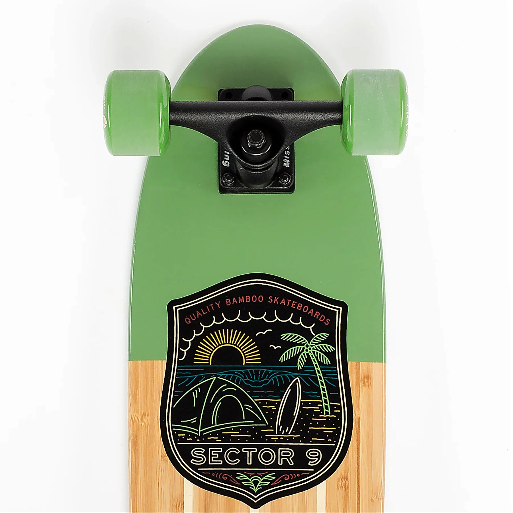 Sector 9 Longboards Bambino Bivy Cruiser Skateboard 7.5" x 26.5" Bamboo - Image 4