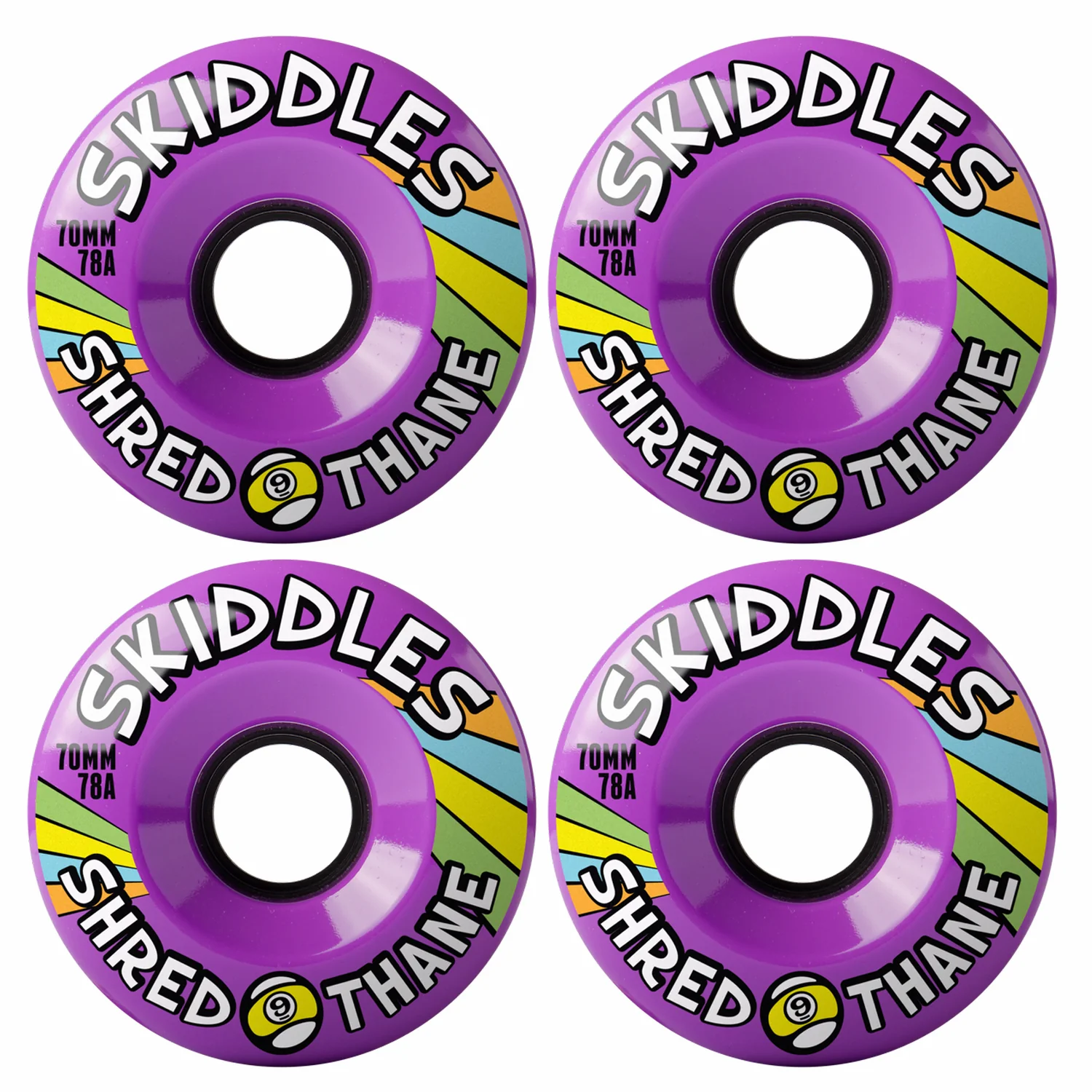 Sector 9 Wheels SKIDDLES 78A PURPLE 70MM