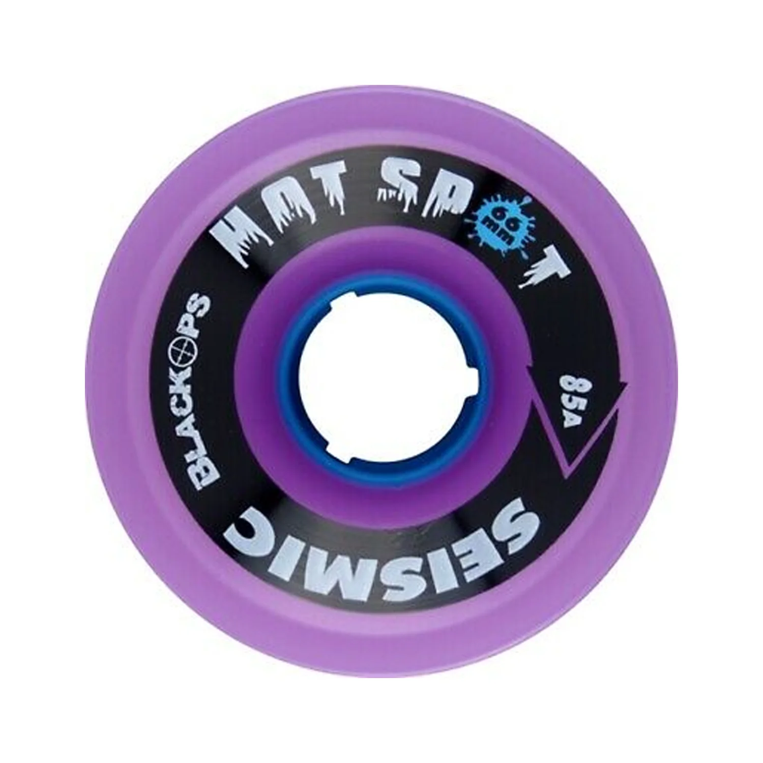 Seismic Wheels Hot Spot Translucent Purple 66mm x 49mm 85A - Image 2