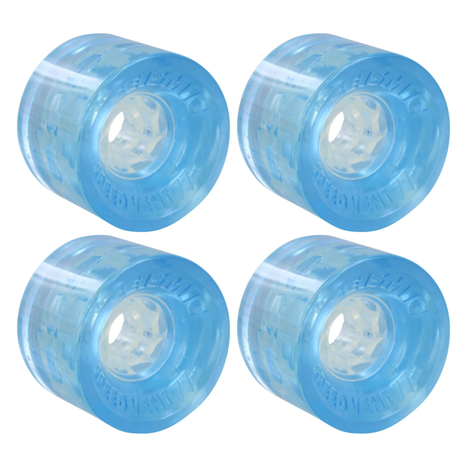 Seismic Wheels Speed Vent Clear Blue 77mm x 55mm 77A